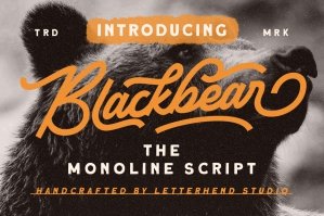 Blackbear - Monoline Script