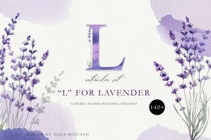 Love Lavender Watercolor Set