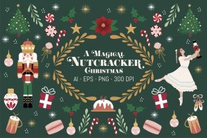 Nutcracker Clipart Vectors Collection