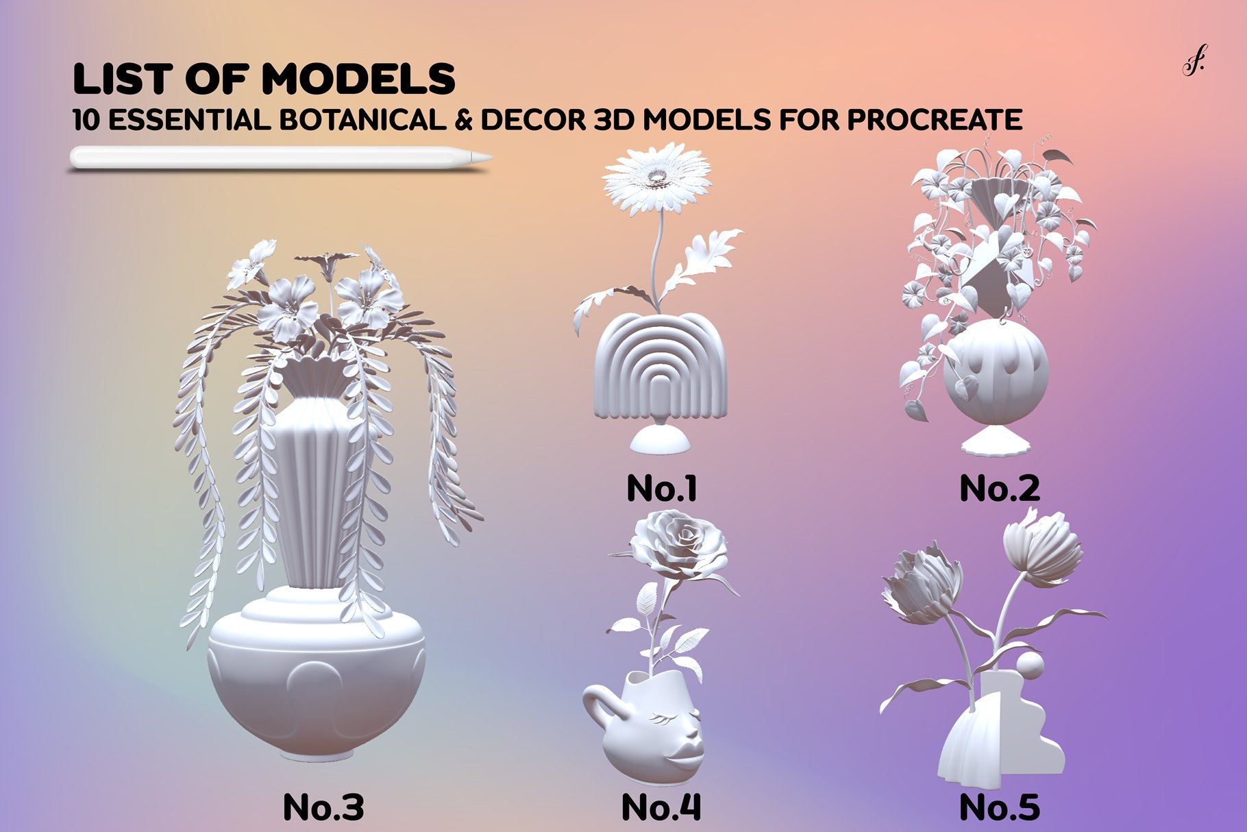 3d models for procreate free download