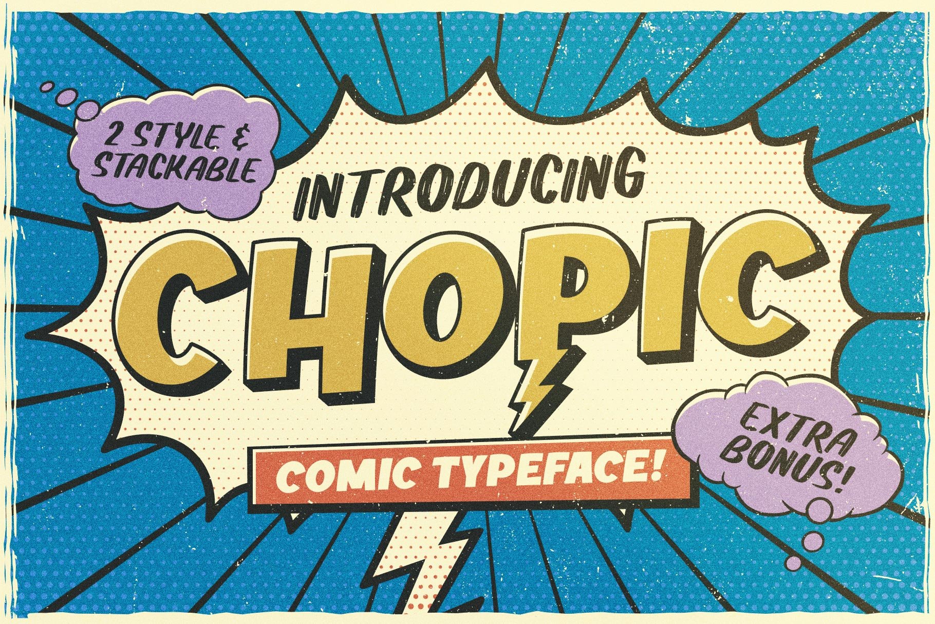 Chopic Typeface - Design Cuts