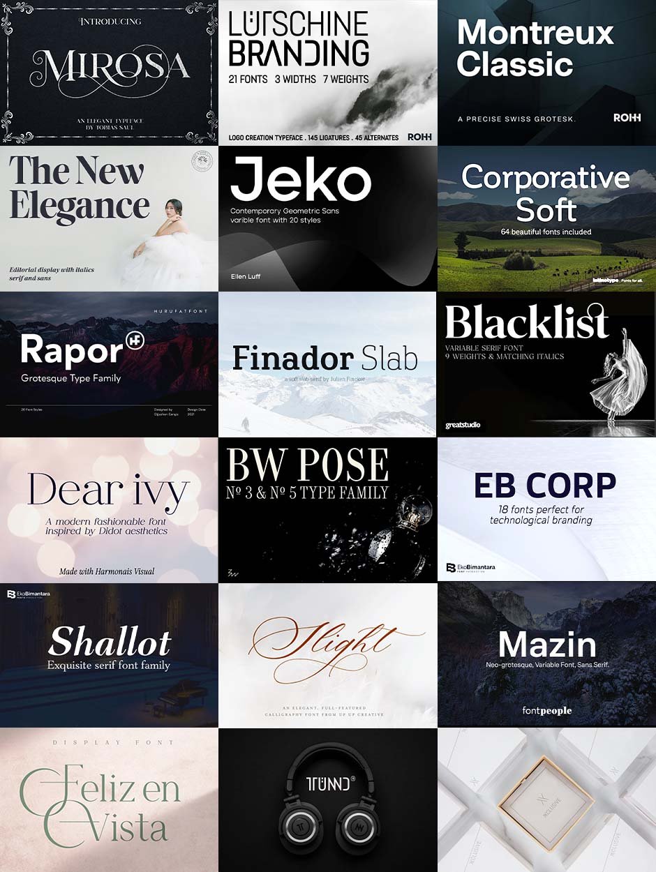 The Font Enthusiast's Spectacular Selection
