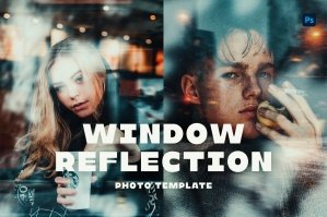 Window Reflection Photo Template