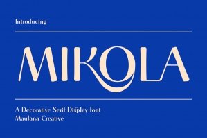 Mikola Serif Display Font