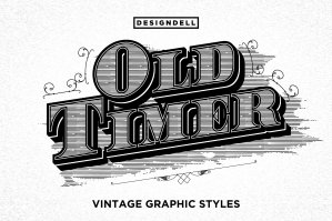 Old Timer Vintage Graphic Styles For Illustrator