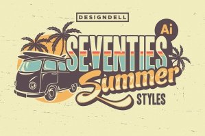 Seventies Summer Styles For Illustrator