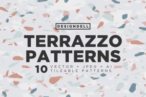 10 Terrific Tileable Terrazzo Pattern