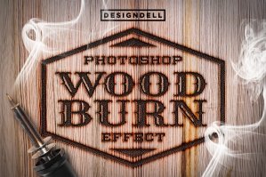 Wood Burn Photoshop Effects