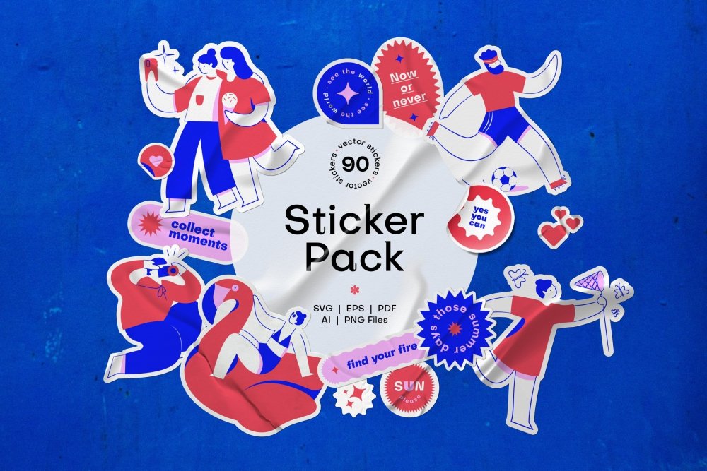 Christmas sticker pack, aesthetic sticker bundle, print cut