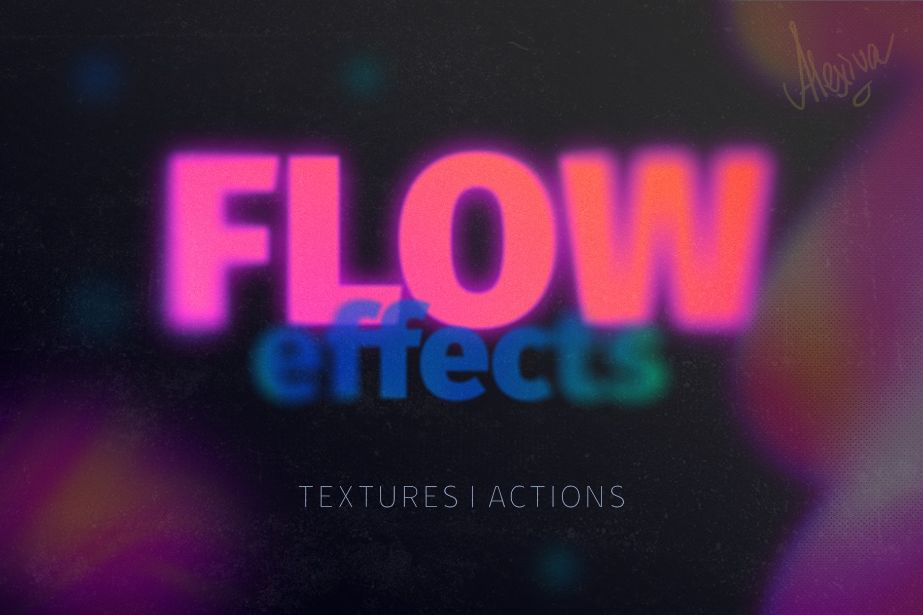 Glow Blur Effect Action And Textures - Design Cuts