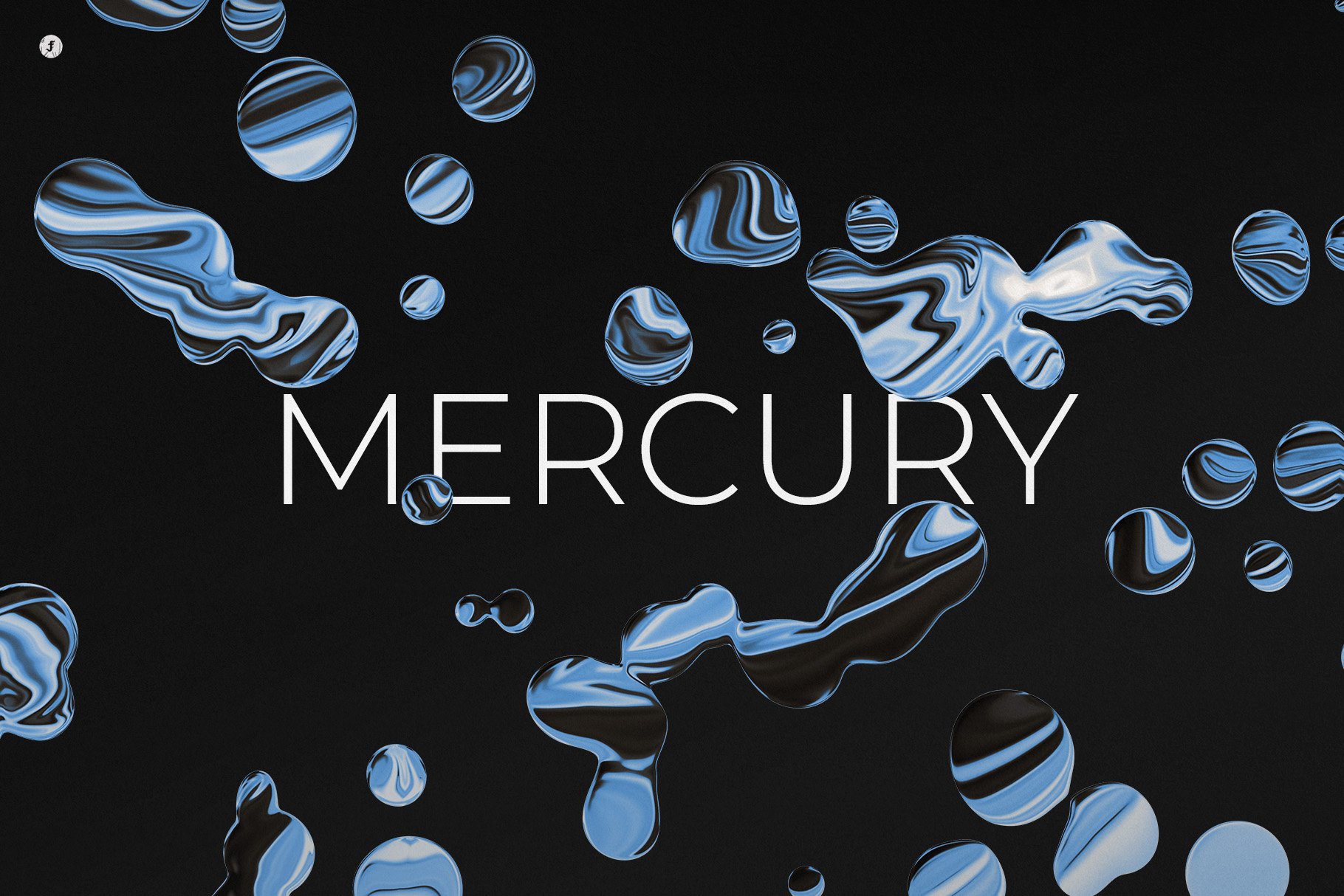 Liquid Mercury - Abstract Shapes Collection - Design Cuts