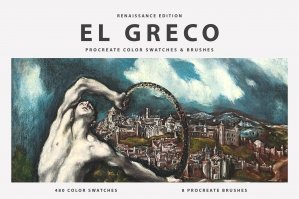 El Greco Procreate Brushes & Color Swatches