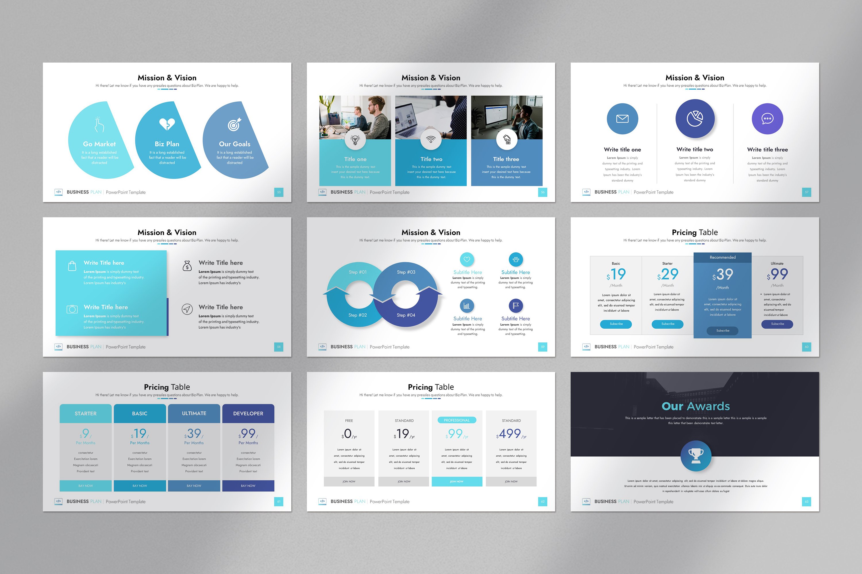 Business Plan Powerpoint Template - Design Cuts