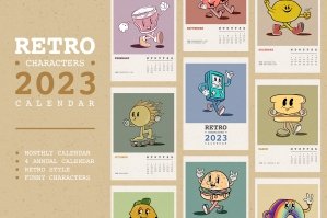 Retro Calendar 2023