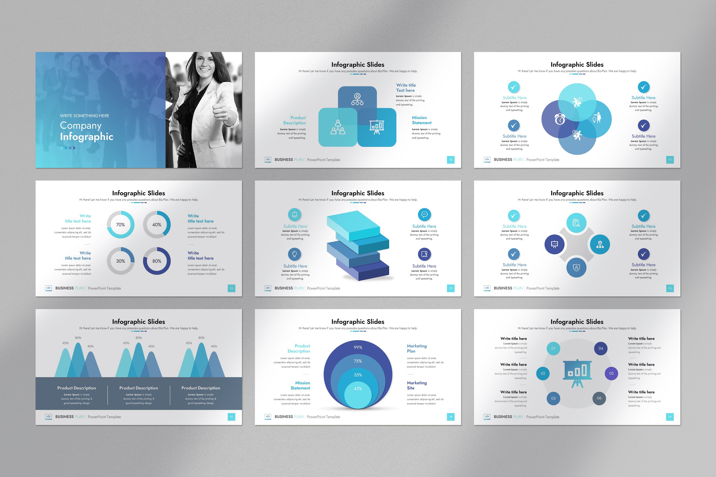 Business Plan PowerPoint Template - Design Cuts