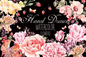 Beautiful Watercolor Flowers 5