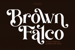 Brown Falco | Classy Serif Font