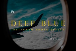 Deep Blue Instagram Photo Effect