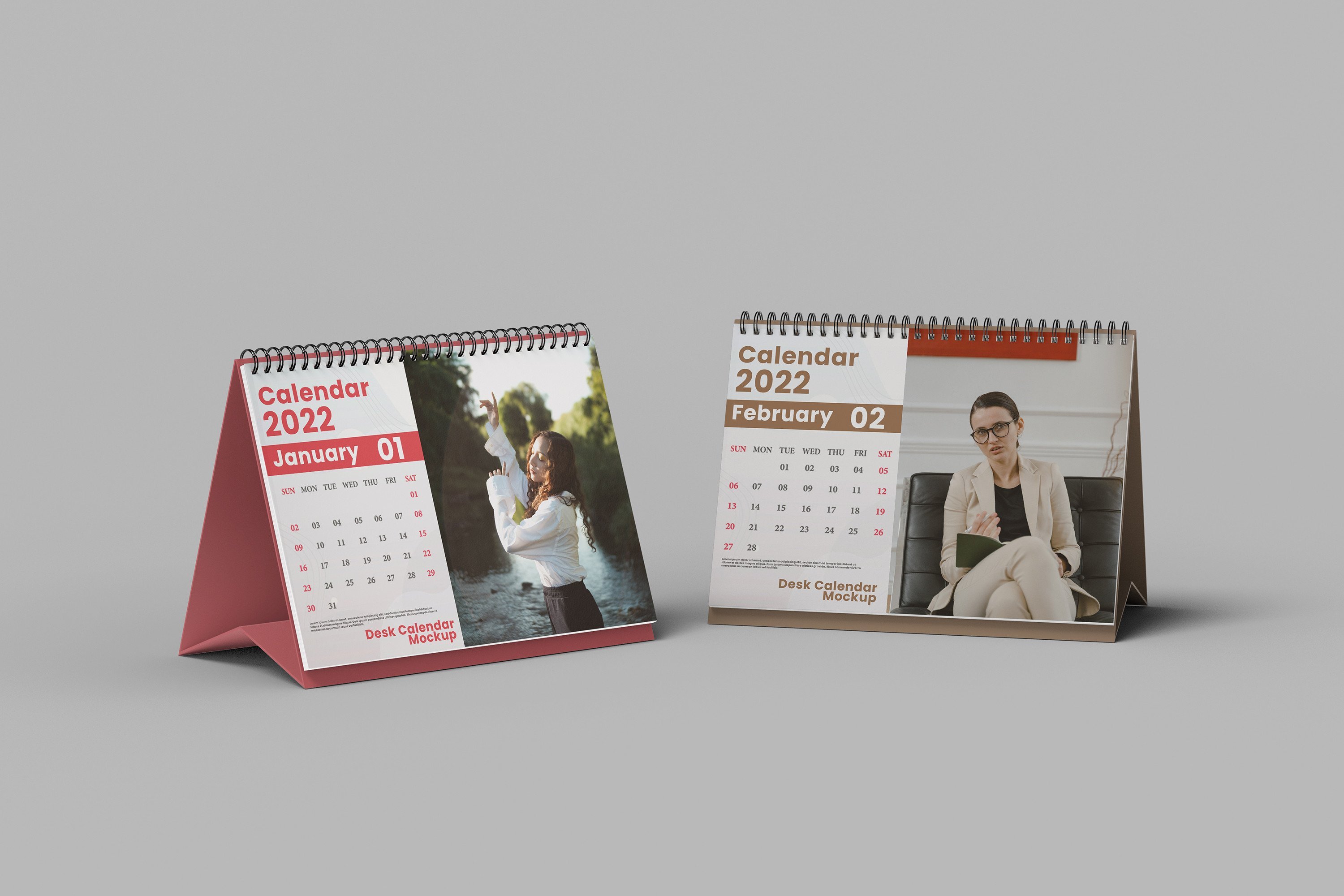 Desk Calendar Mockup - Design Cuts