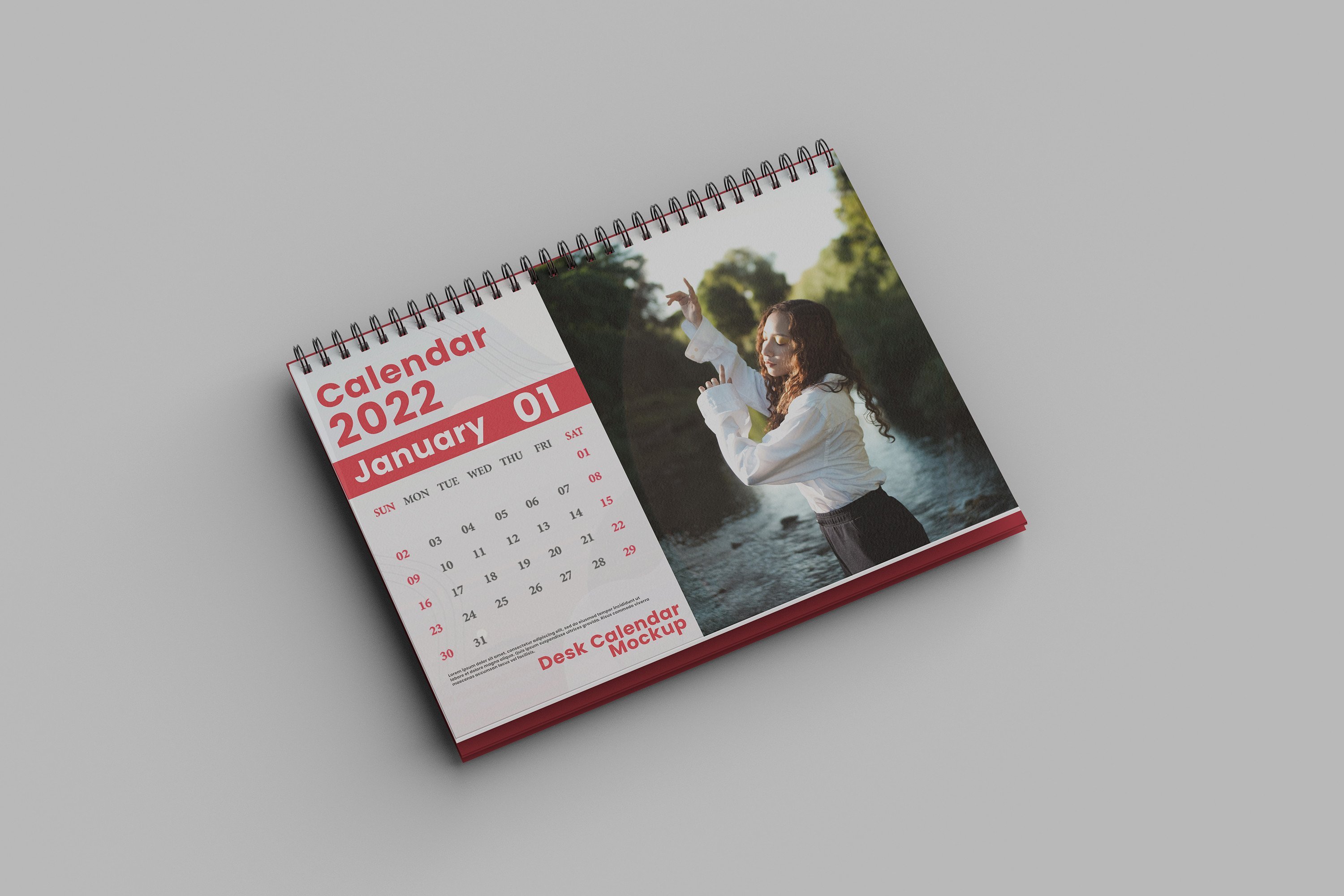 Desk Calendar Mockup - Design Cuts