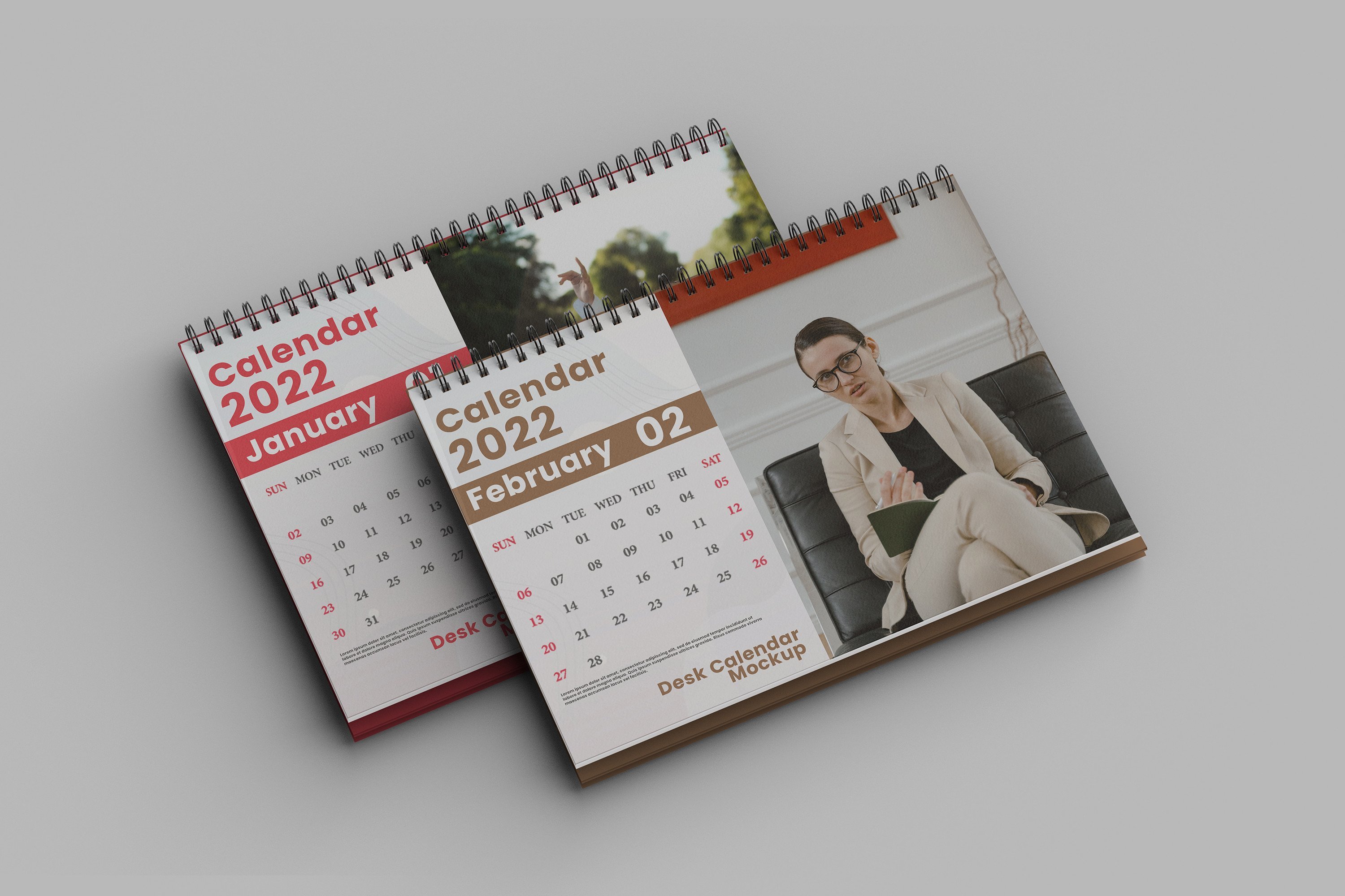 Desk Calendar Mockup - Design Cuts