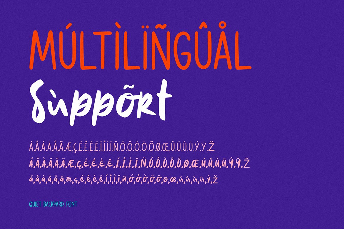 Quiet Backyard Font Duo - Design Cuts