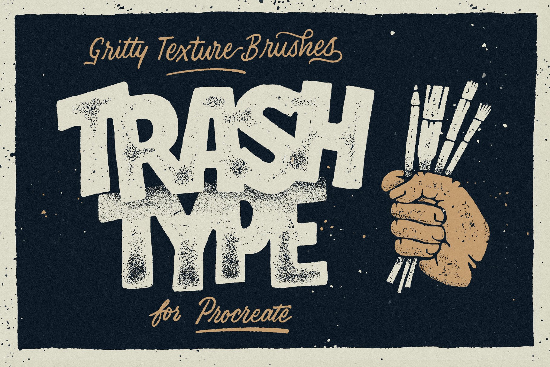 Trash Type - Gritty Texture Brushes For Procreate