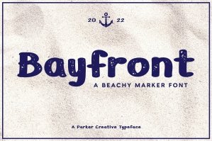 Bayfront - A Beachy Marker Font