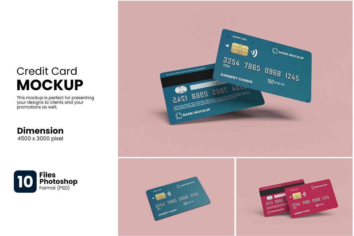 Credit Cards Mockup - Design Cuts