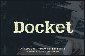 Docket - An Old Typewriter Font
