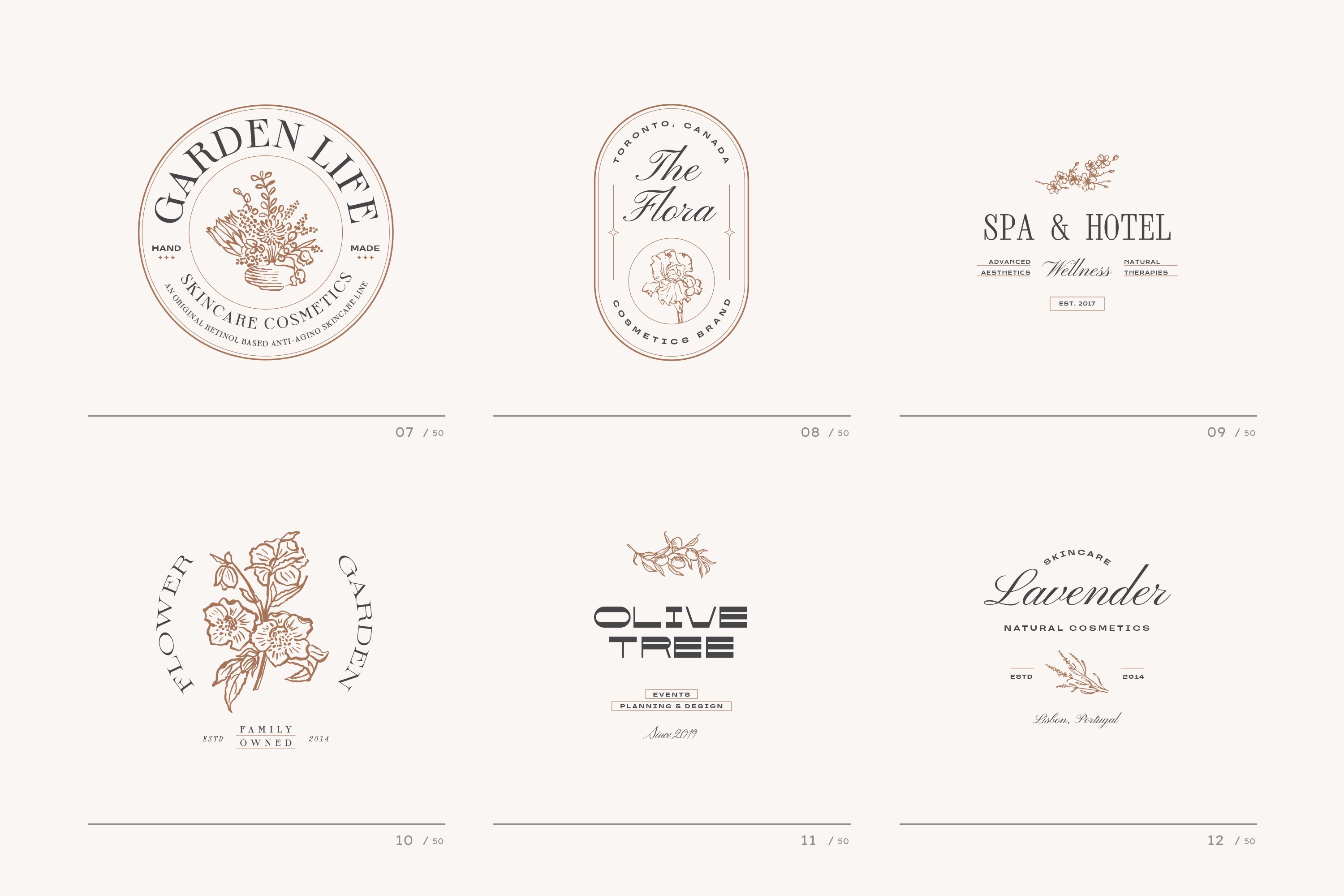 Botanical Logo Kit - Design Cuts