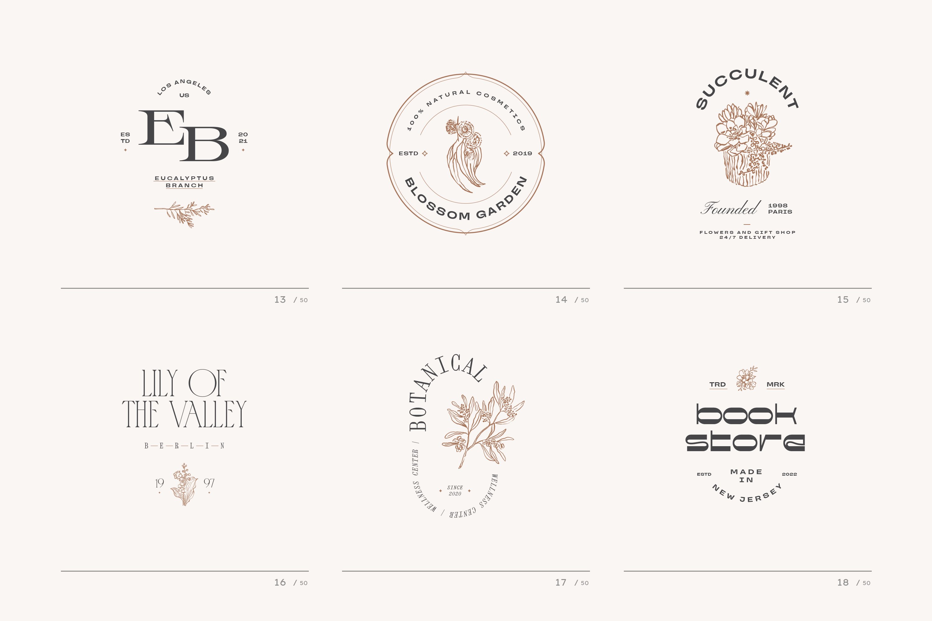 Botanical Logo Kit - Design Cuts