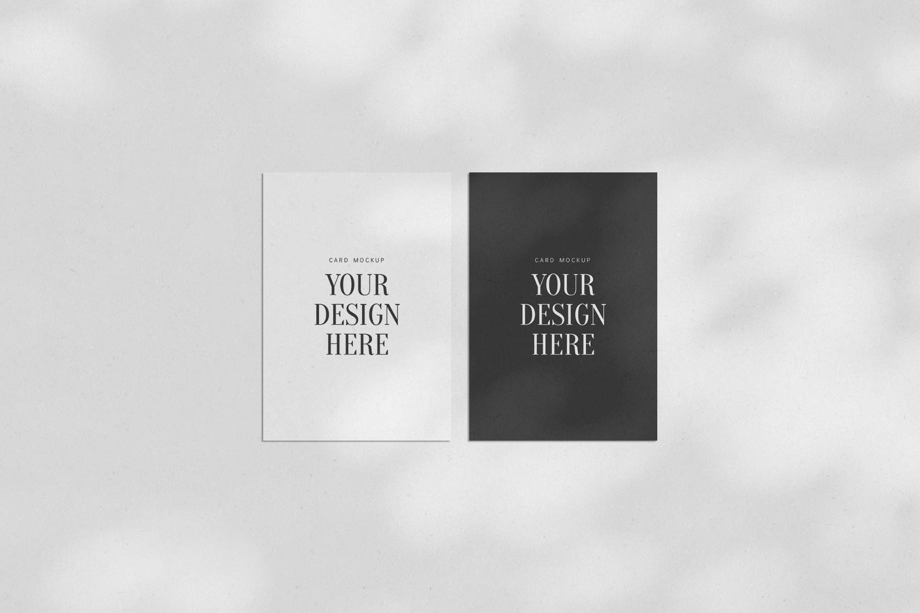 Paper Mockup Set 03: Card Mockup - Design Cuts