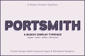 Portsmith - A Versatile Blocky Font