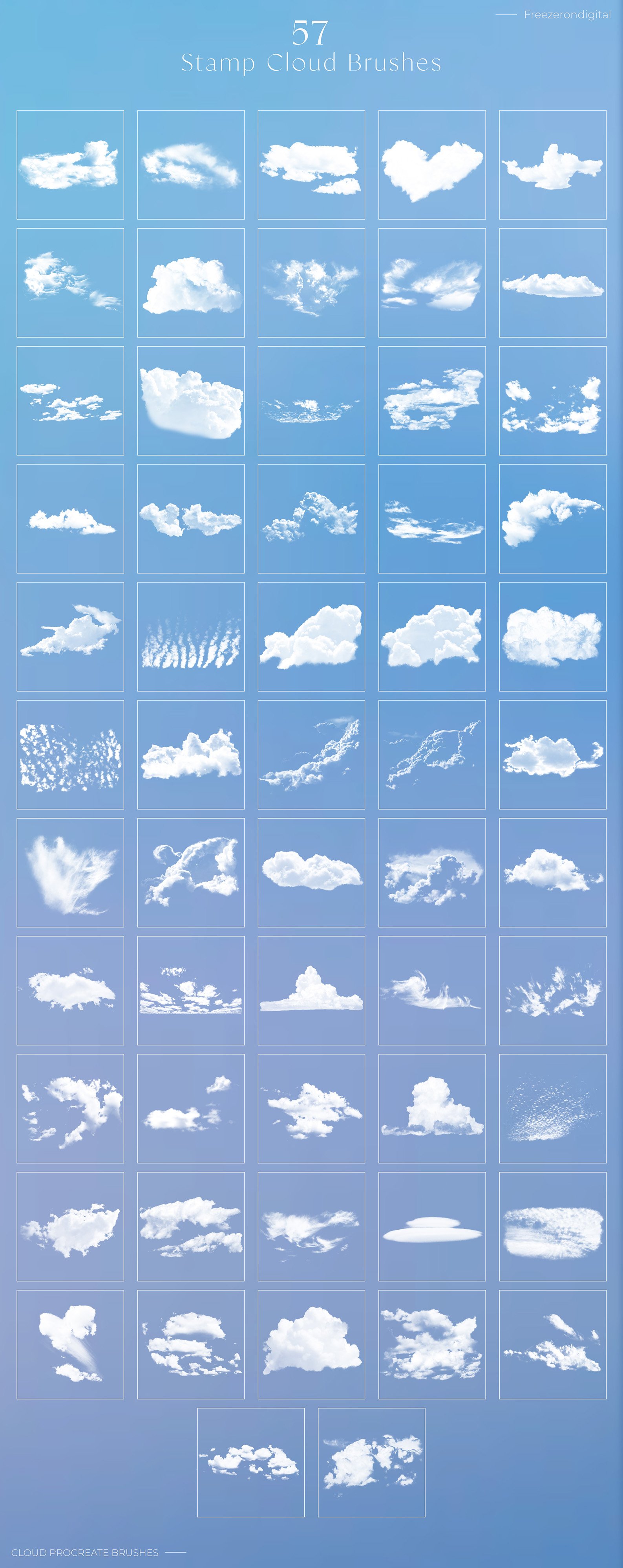 Cloud Brushes for Photoshop