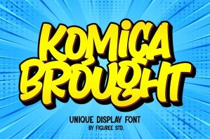 Komica Brought - Unique Display Font