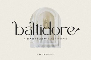 Baltidore - A Casual Luxury Sans Serif Font