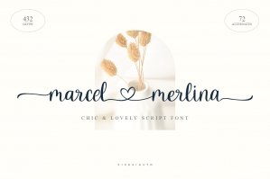 Marcel Merlina - A Lovely Chic Script Font