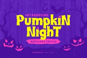 Pumpkin Night - A Halloween Display Font