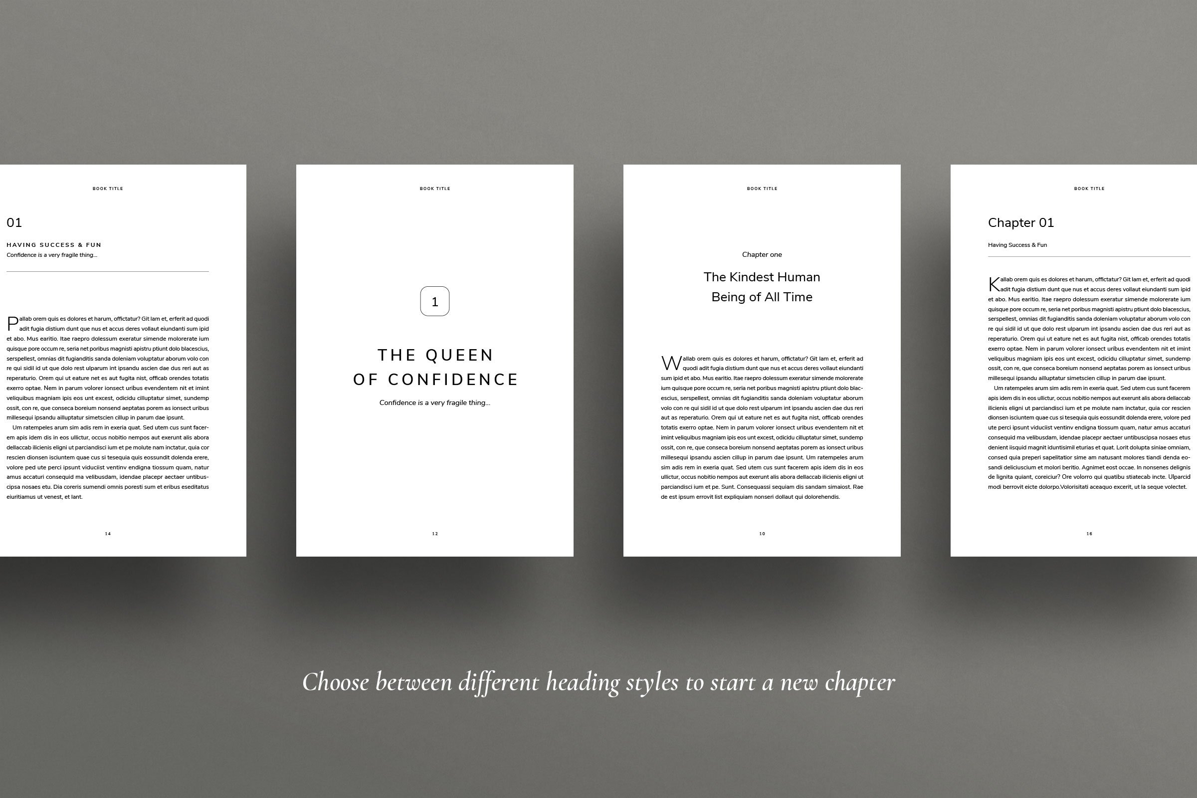 Modern Sans Book Template – Ruben Stom Design