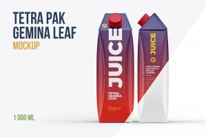Juice Mockup - Tetra Gemina Leaf 1000ml