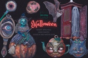 Vintage Halloween Clipart