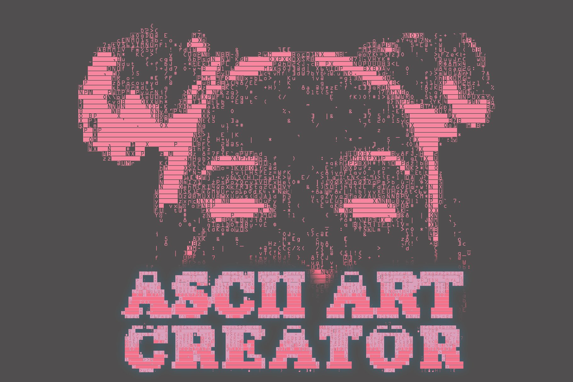 ASCII Art Creator Design Cuts