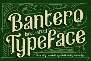 Bantero Typeface – Vintage Font