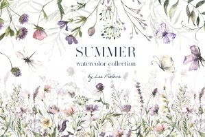 Wild Flowers - Summer Watercolor