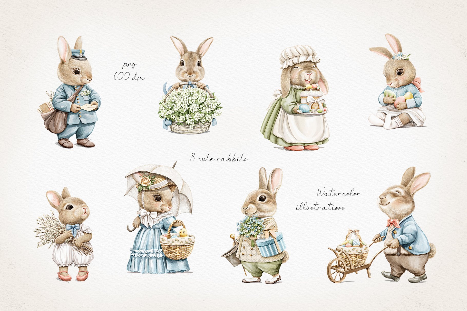 The Easter Rabbit Family