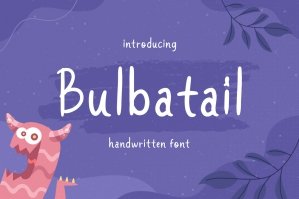 Bulbatail - Handwritten Font
