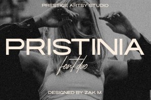 Pristinia — A Powerful Duo Font