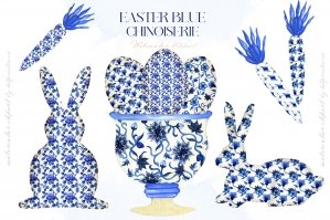 Chinoiserie Blue Easter DIY