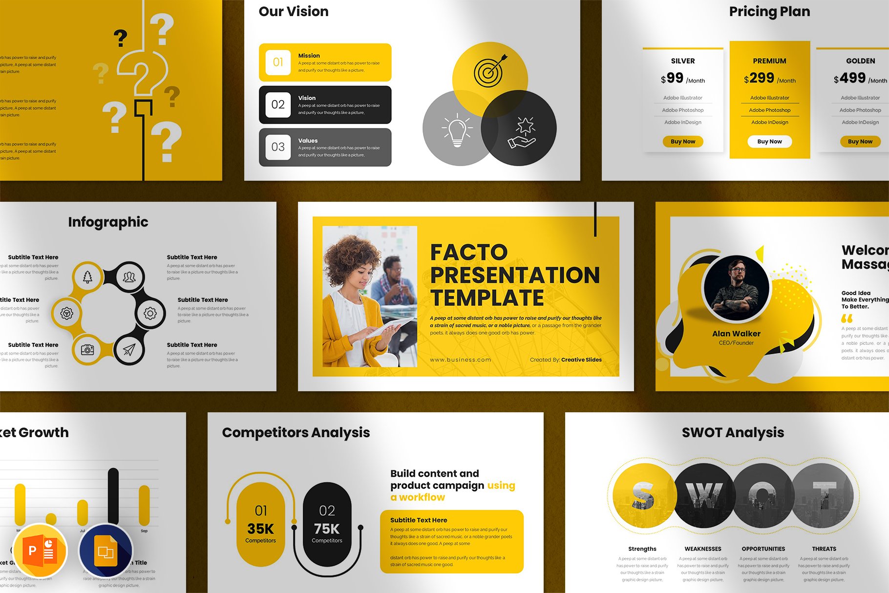 presentation slide design template